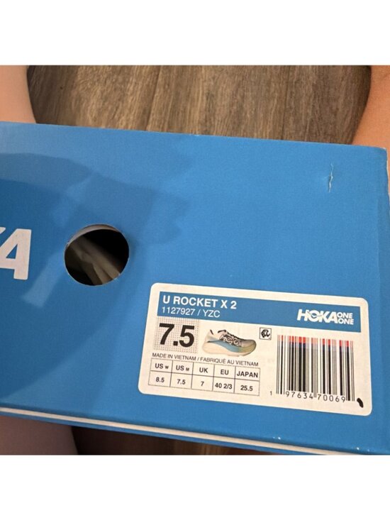 HOKA Rocket X 2 Men\'s Size 7.5 Women 8.5 Carbon Plated Racing Shoes Retail $200 main image 6